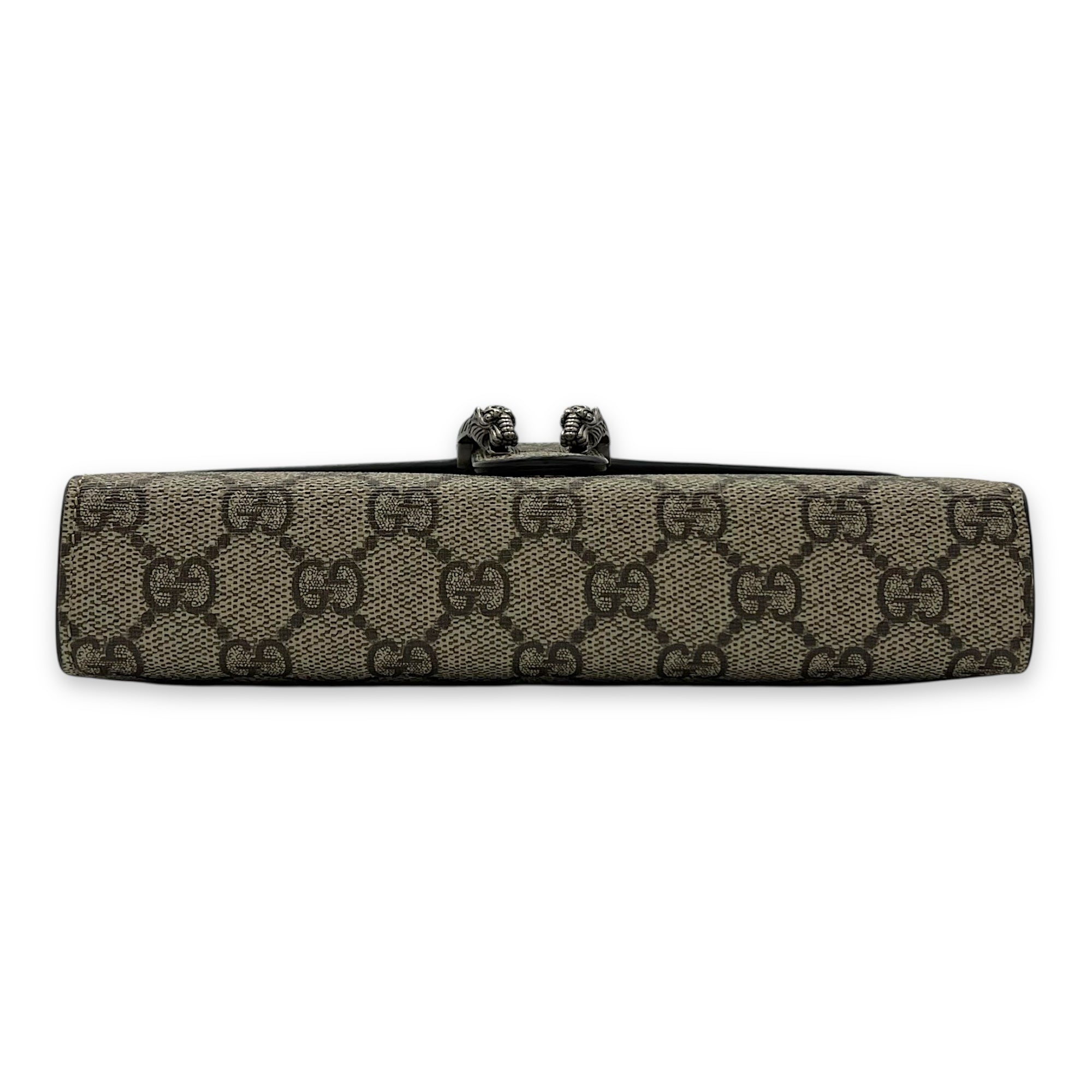 Gucci Dionysus Wallet On Chain Beige in Coated Canvas, Silver hardware_5