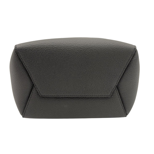 Celine Sangle Shoulder Bag Grey in Calfskin, Gold hardware_4
