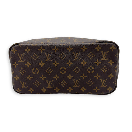 Louis Vuitton Neverfull Tote Bag MM Brown in Monogram Coated Canvas, Gold hardware_7