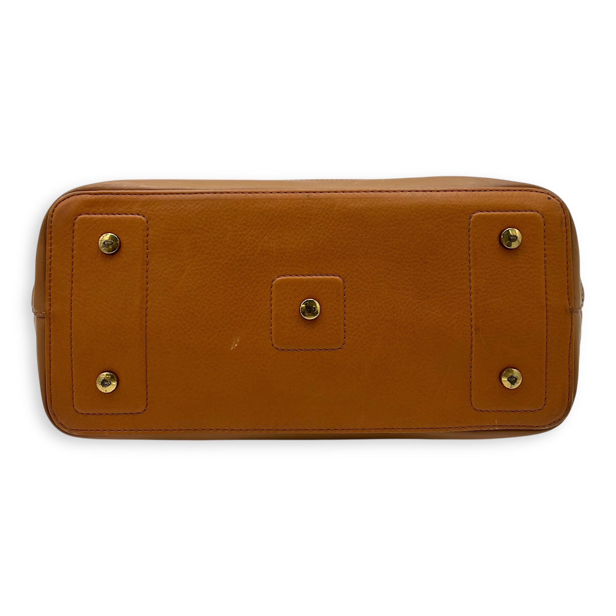 Christian Dior Vintage Card Holder Brown in Calfskin, Gold hardware_5