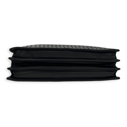 Bottega Veneta Vintage Top Handle Bag Black in Calfskin, Ruthenium hardware_5