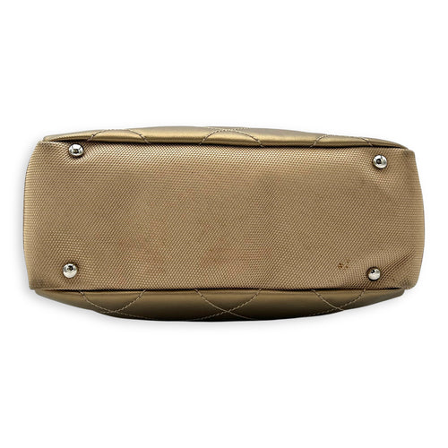 Chanel Biarritz Tote Bag Gold in Calfskin, Silver hardware_5