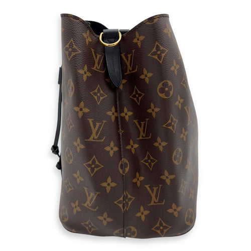 Louis Vuitton NeoNoe Bucket Bag Brown in Monogram Coated Canvas, Gold hardware_4