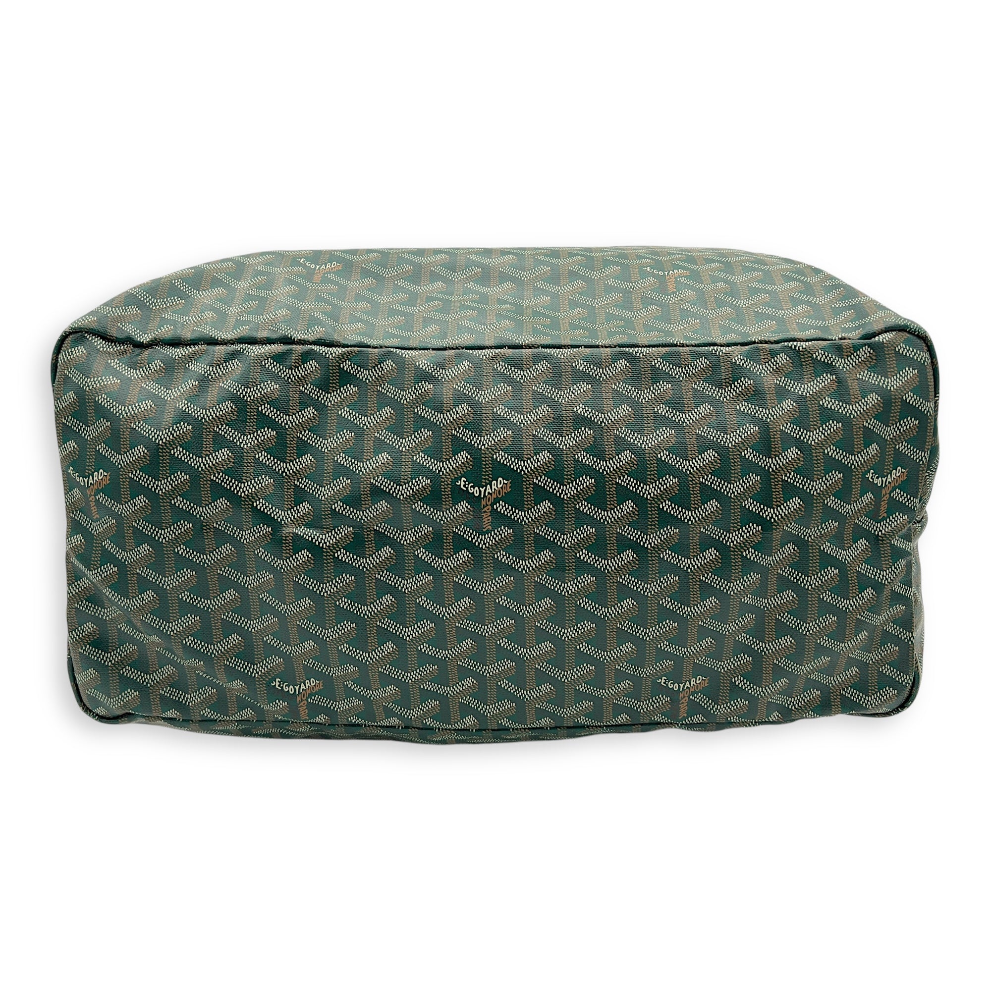 Goyard Saint Louis Tote Bag GM Green in Coated Canvas, Silver hardware_7