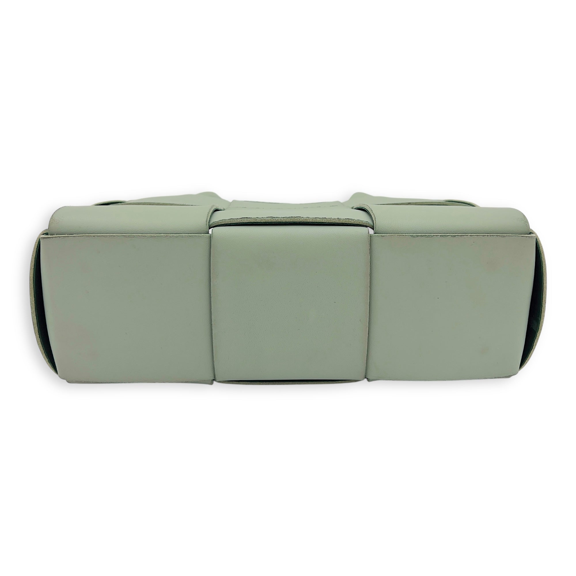 Bottega Veneta Arco Top Handle Bag Green in Lambskin_5