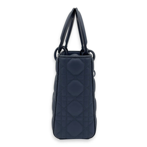Christian Dior Lady Dior Top Handle Bag Small Ultramatte in Lambskin, Lacquered Metal hardware_3