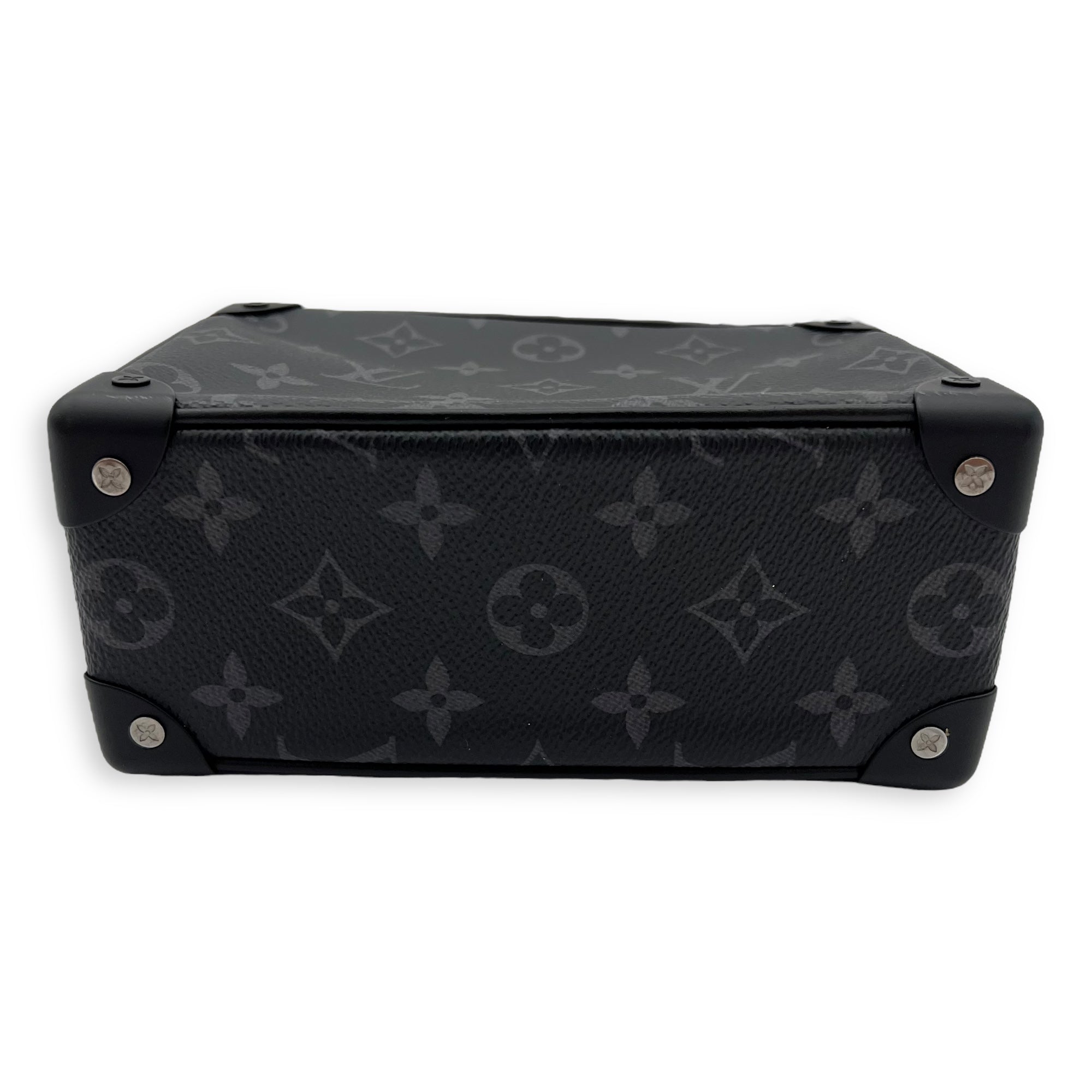 Louis Vuitton Trunk Shoulder Bag Black in Monogram Coated Canvas, Black hardware_3