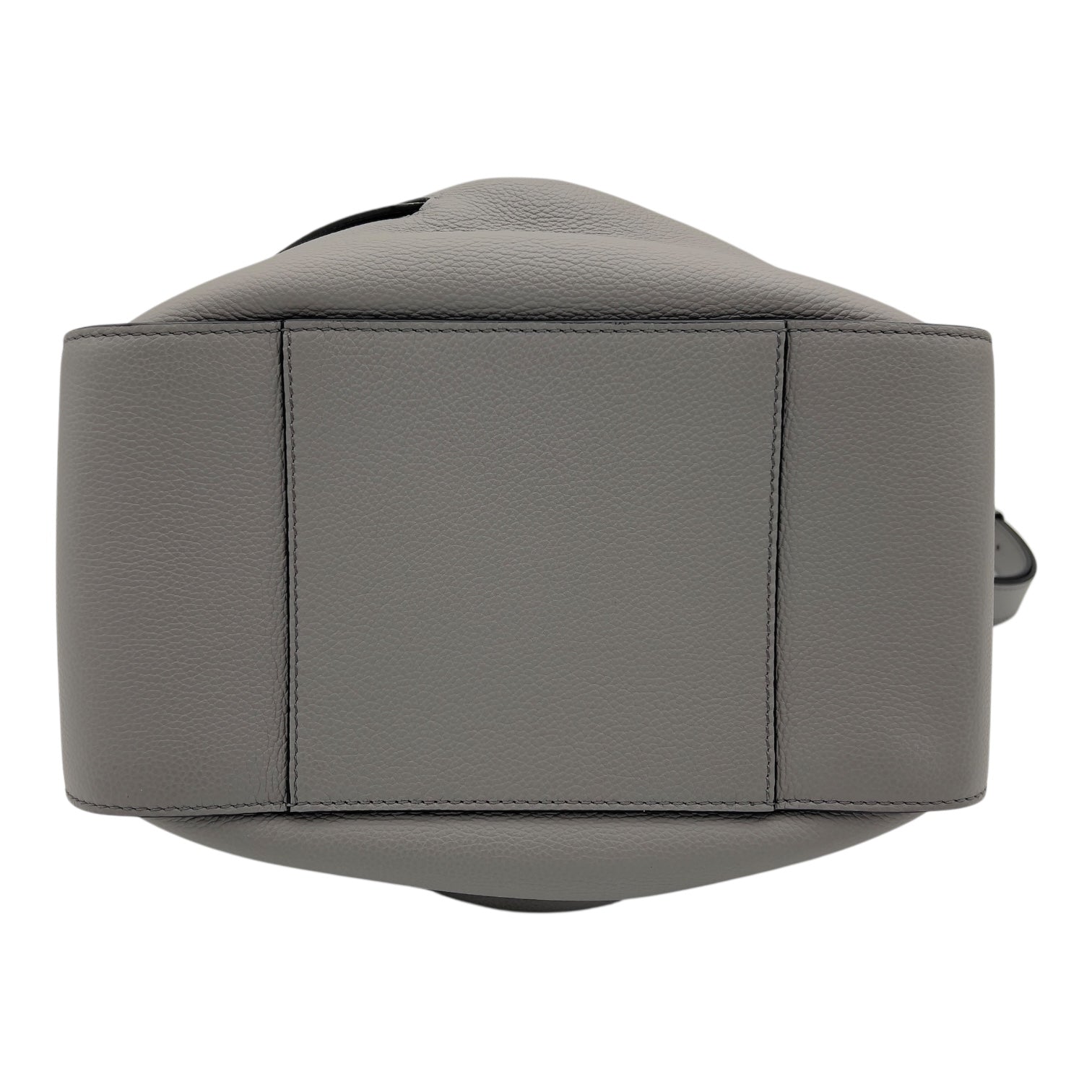 Loewe Hammock Small Grey Top Handle Bag in Calfskin, Silver hardware_3
