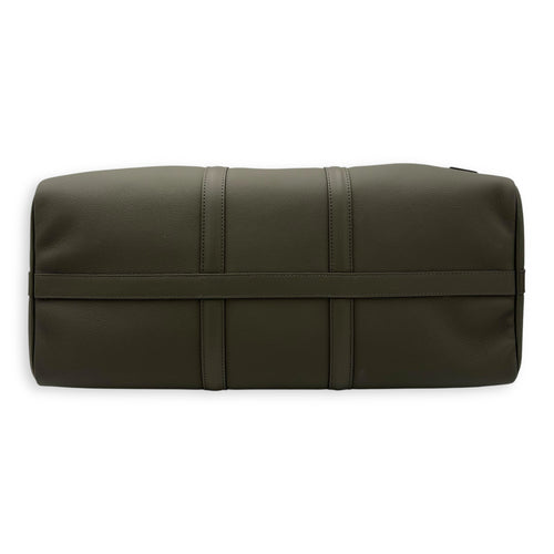 Louis Vuitton Keepall 50 Grey Top Handle Bag in Aerogram Leather, Silver hardware_5