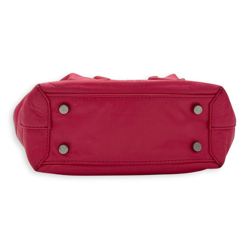 Bottega Veneta Arco Top Handle Bag Mini Pink in Calfskin_5