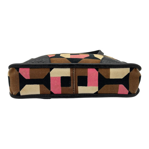 Prada Logo Multi-colour Top Handle Bag in Canvas, Gold hardware_6
