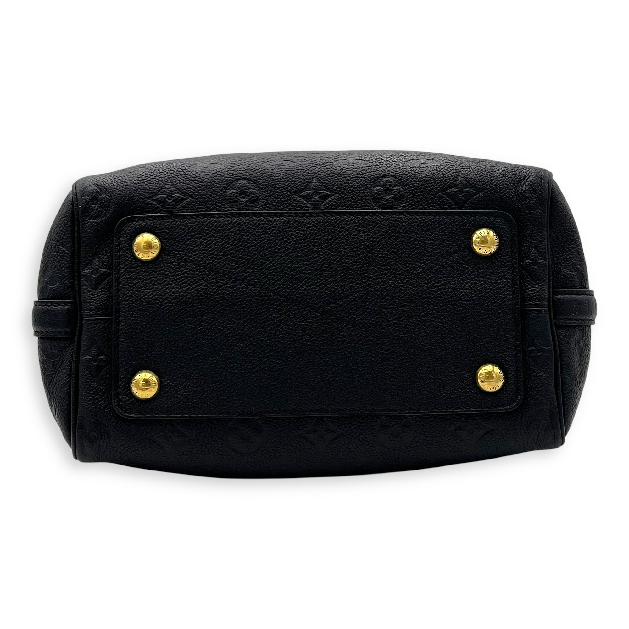 Louis Vuitton Speedy Top Handle Bag 25 Blue in Empreinte Leather, Gold hardware_5