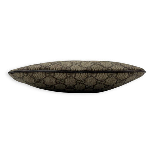 Gucci GG Supreme Mini Brown Top Handle Bag in Coated Canvas, Silver hardware_5