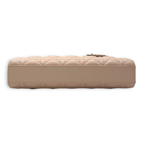 Christian Dior Lady D-Joy Top Handle Bag Medium Pink in Lambskin, Gold hardware_5