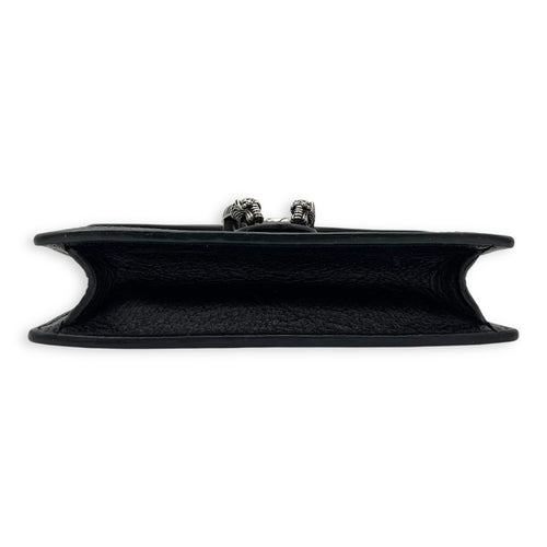 Gucci Dionysus Super Mini Black Crossbody Bag in Canvas, Silver hardware_5