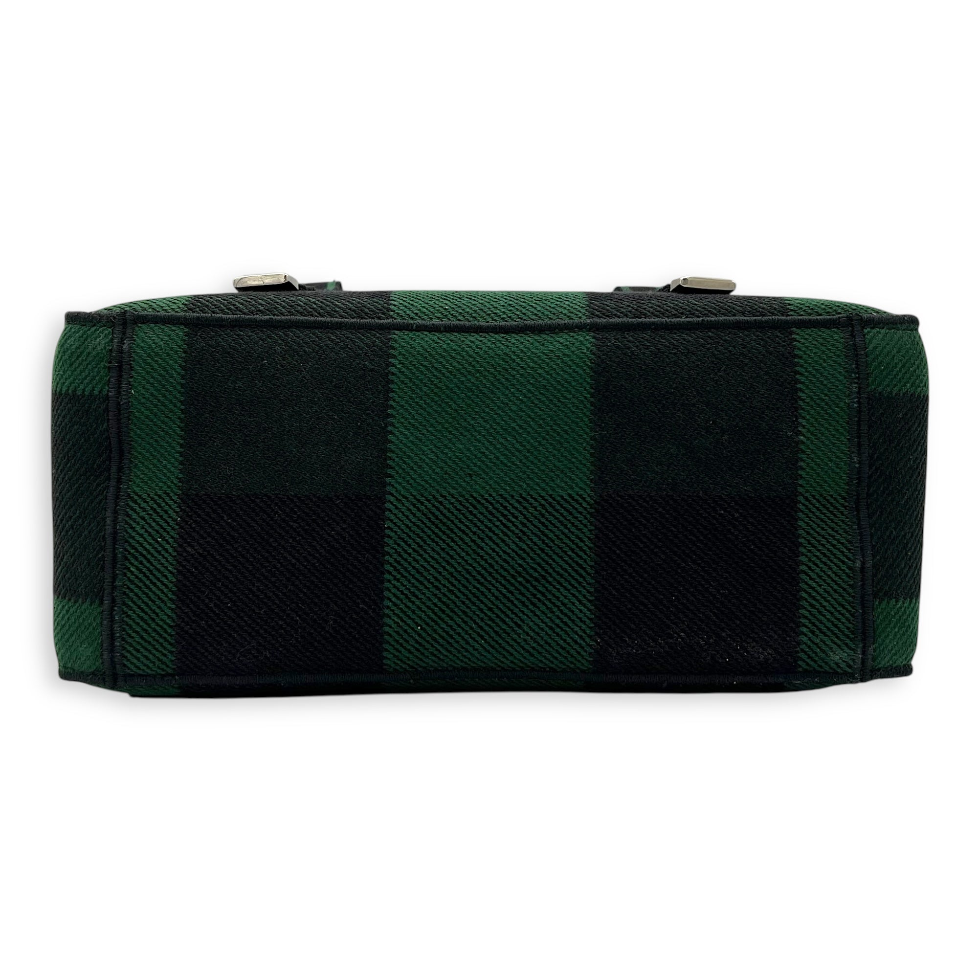 Christian Dior Camp Crossbody Bag Green in Canvas, Silver hardware_5