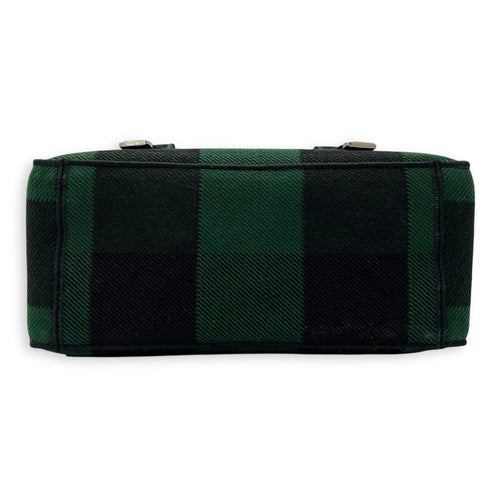 Christian Dior Camp Crossbody Bag Green in Canvas, Silver hardware_5