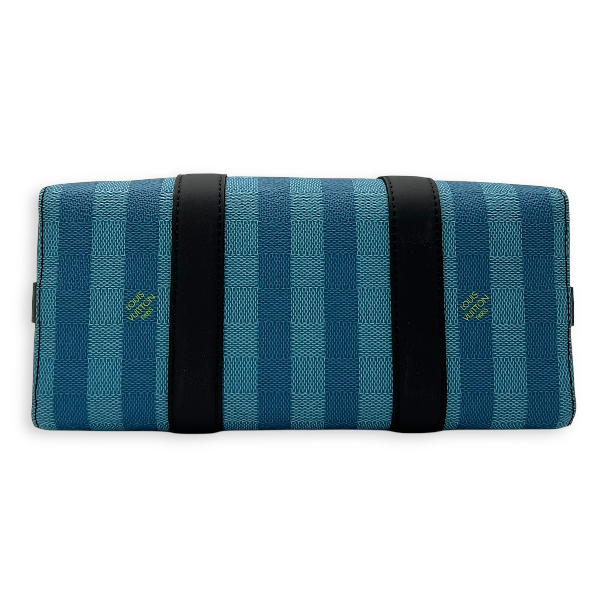 Louis Vuitton City keepall Crossbody Bag Medium Blue in Canvas, Black hardware_5