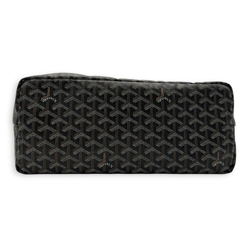 Goyard Saint Louis Tote Bag PM Black in Coated Canvas, Silver hardware_5