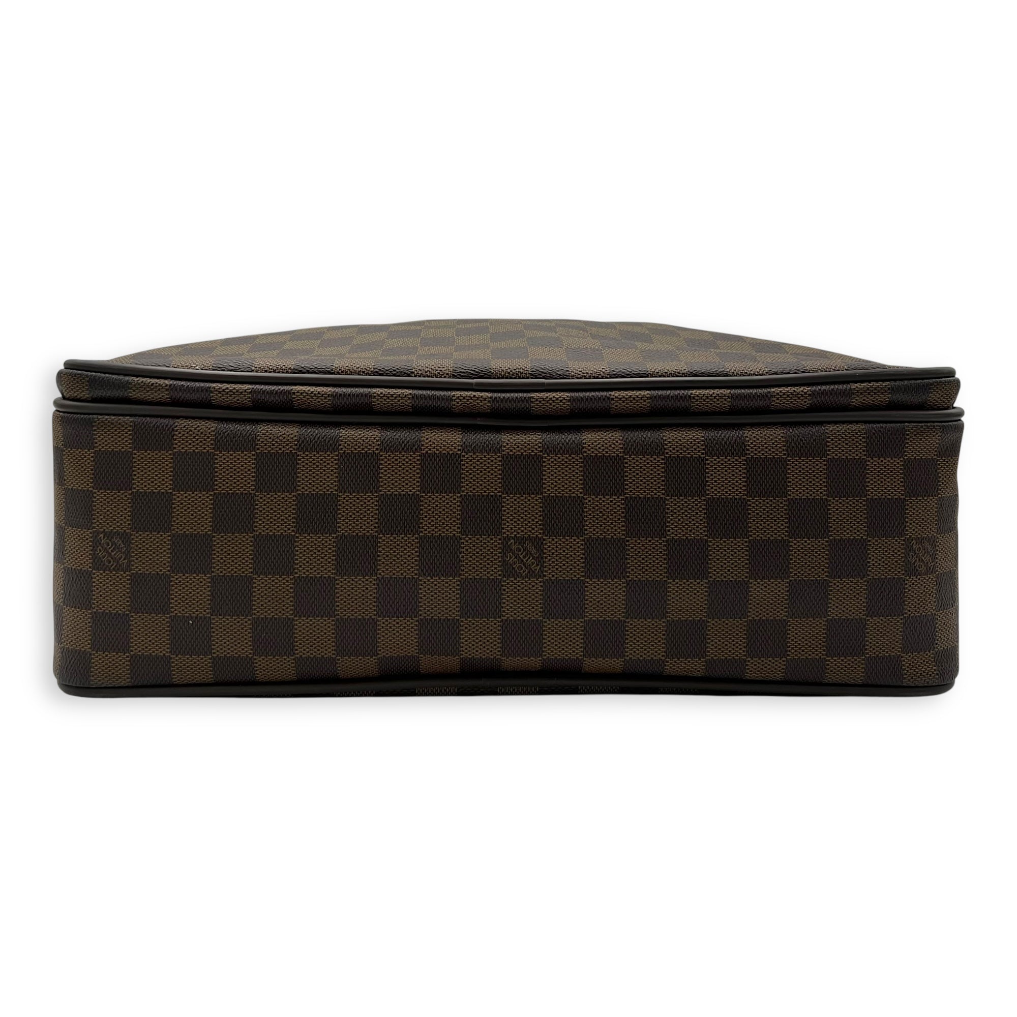 Louis Vuitton ICare Top Handle Bag Brown in Coated Canvas, Gold hardware_5