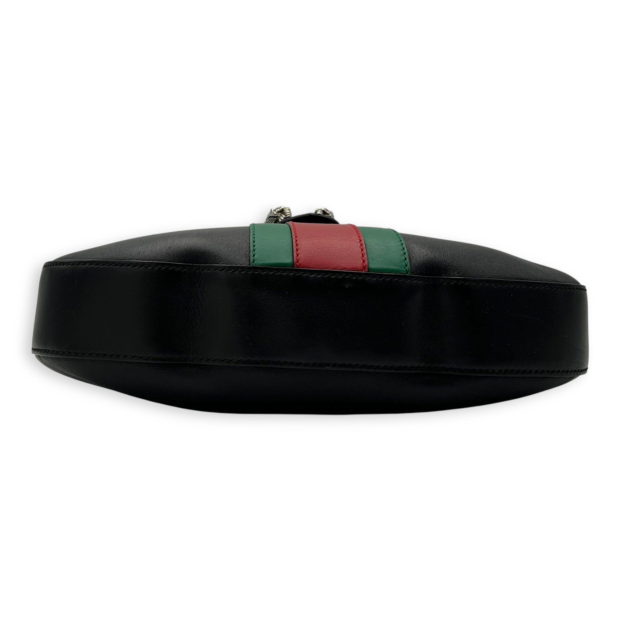 Gucci Dionysus Shoulder Bag Black in Calfskin, Silver hardware_5