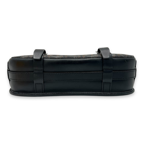 Goyard Belvedere Messenger MM Black in Coated Canvas, Silver hardware_5
