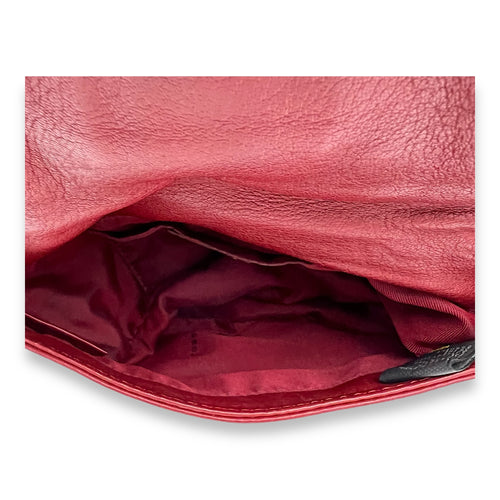 Fendi Baguette Shoulder Bag Red in Calfskin, Gold hardware_5
