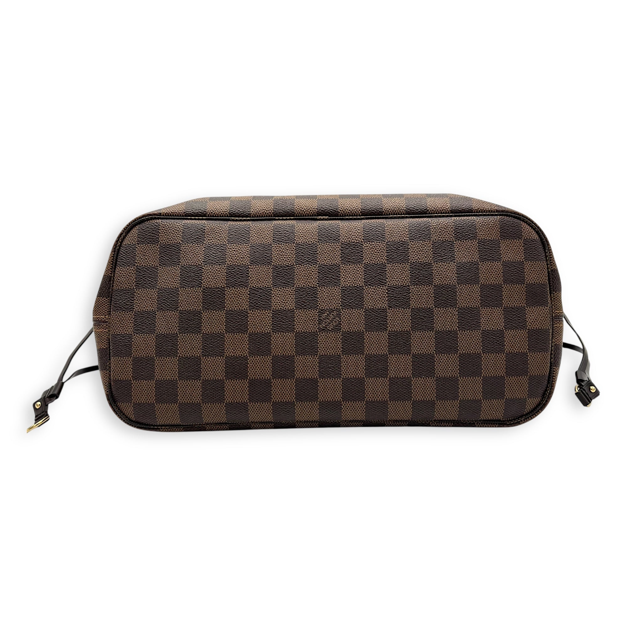 Louis Vuitton Neverfull MM Brown Tote Bag in Monogram Coated Canvas, Gold hardware_5