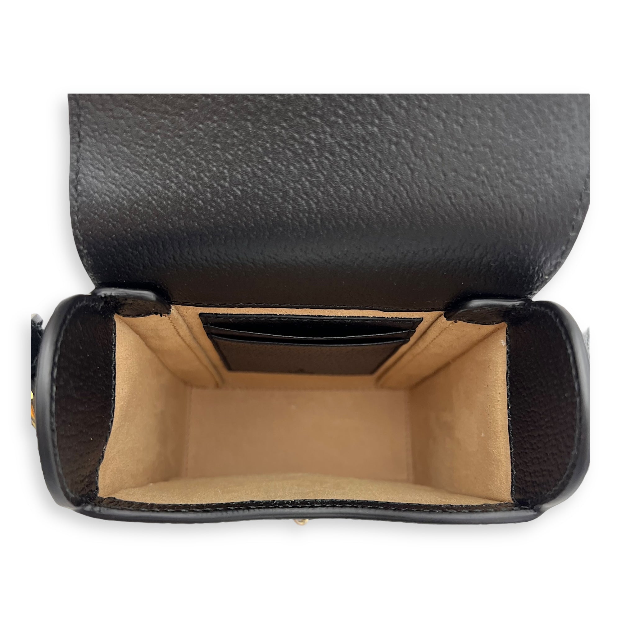 Gucci Horsebit 1955 Black Crossbody Bag in Calfskin, Gold hardware_7