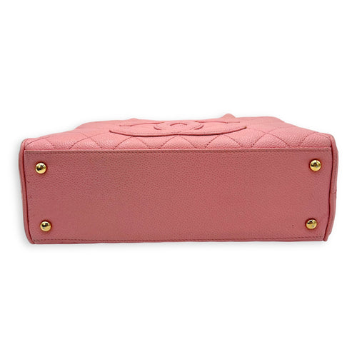 Chanel Bowling Pink Top Handle Bag in Caviar Leather, Gold hardware_7