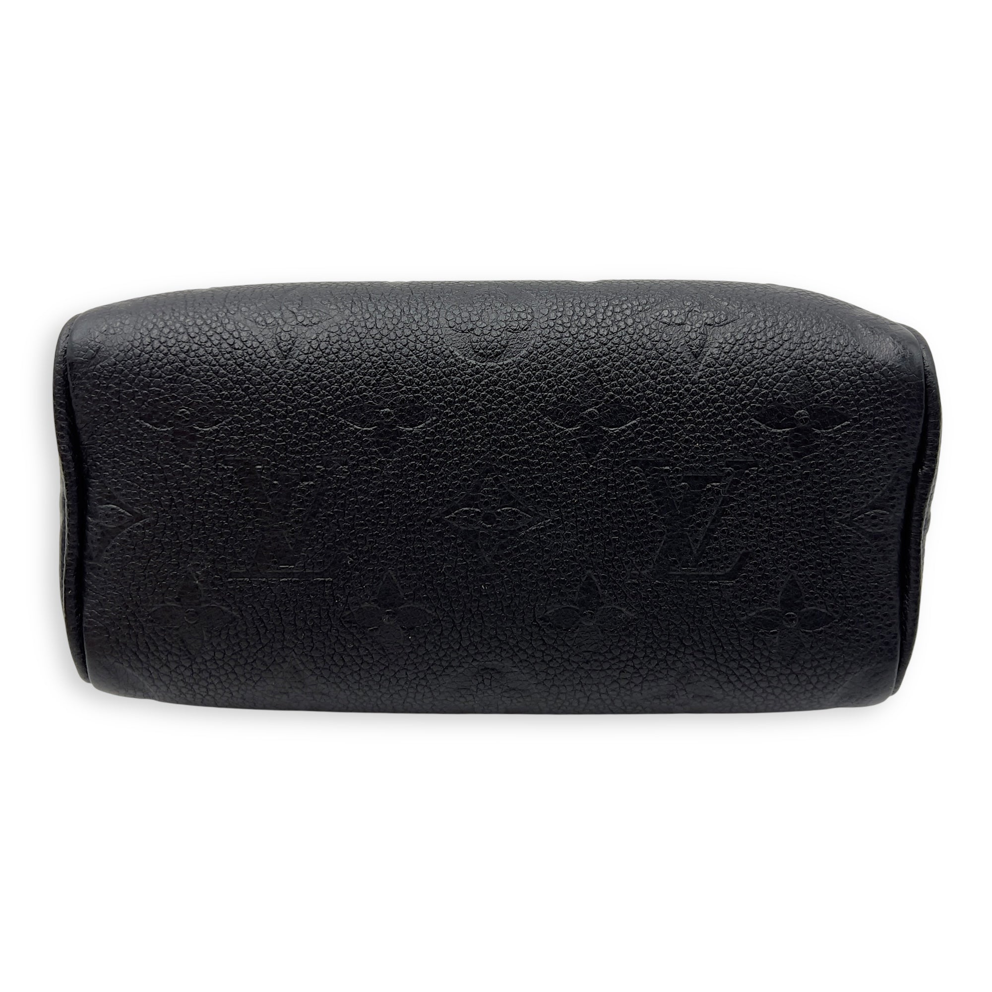Louis Vuitton Speedy Nano Black Top Handle Bag in Monogram Empreinte Leather, Gold hardware_5