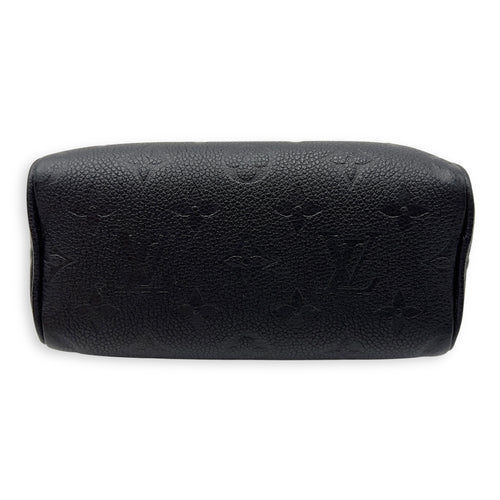 Louis Vuitton Speedy Nano Black Top Handle Bag in Monogram Empreinte Leather, Gold hardware_5