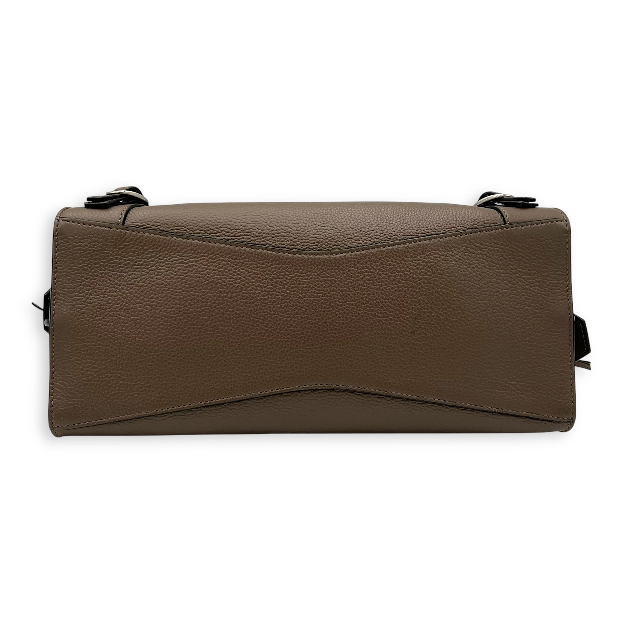 Balenciaga Neo Classic Top Handle Bag Brown in Calfskin, Silver hardware_5