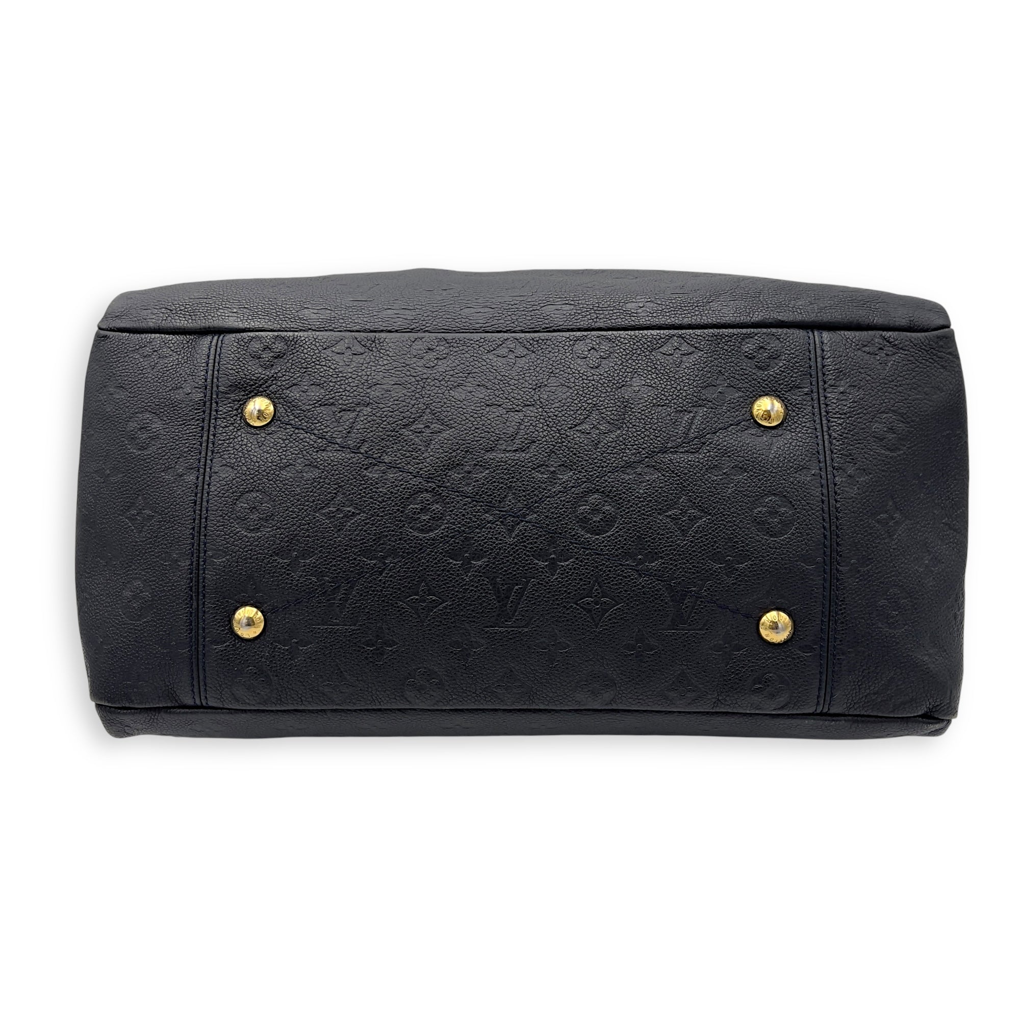 Louis Vuitton Artsy Shoulder Bag Blue in Empreinte Leather, Gold hardware_5