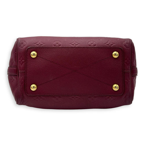 Louis Vuitton Speedy Bandouliere Top Handle Bag 25 Red in Empreinte Leather, Gold hardware_5