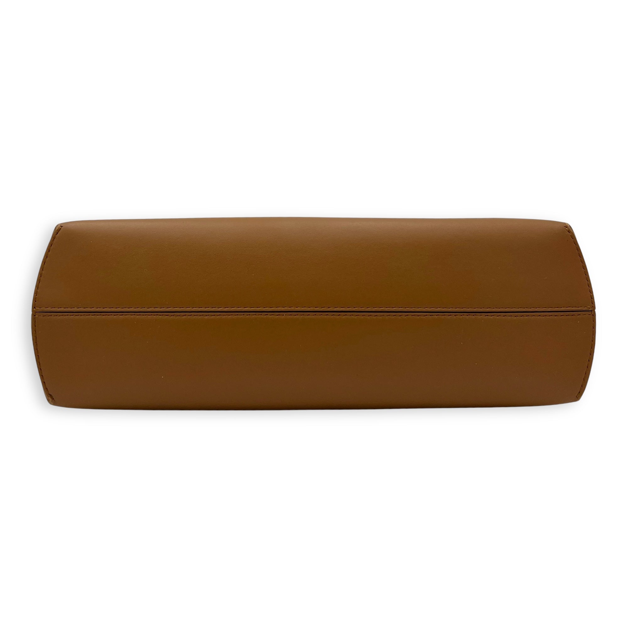 Fendi First Clutch Brown in Calfskin, Gold hardware_5