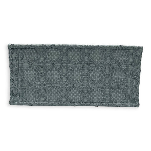Christian Dior Book Tote Medium Blue Top Handle Bag in Raffia_5