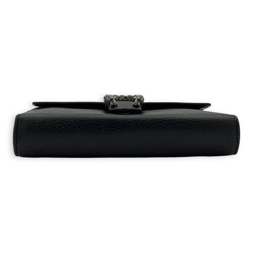 Gucci Dionysus Wallet On Chain Black in Calfskin, Silver hardware_5