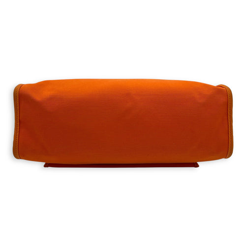 Hermès Herbag 31 Orange Top Handle Bag in Canvas, Silver hardware_5