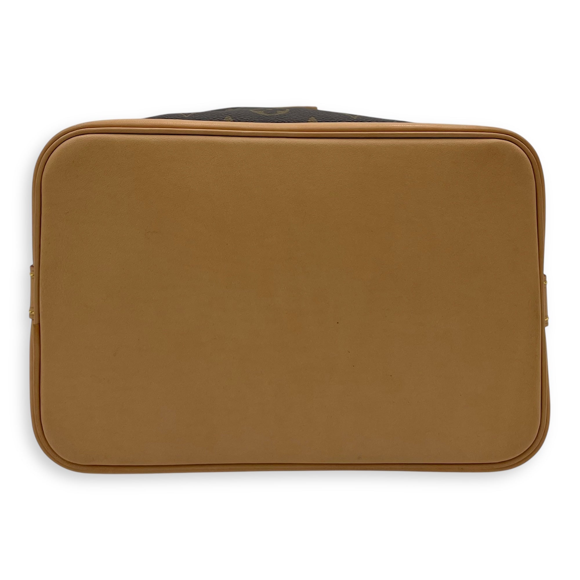 Louis Vuitton Noe Bucket Bag Petite Brown in Monogram Coated Canvas, Gold hardware_5