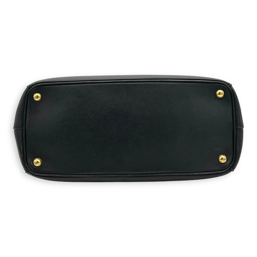Prada Galleria Top Handle Bag Black in Saffiano Leather, Gold hardware_5