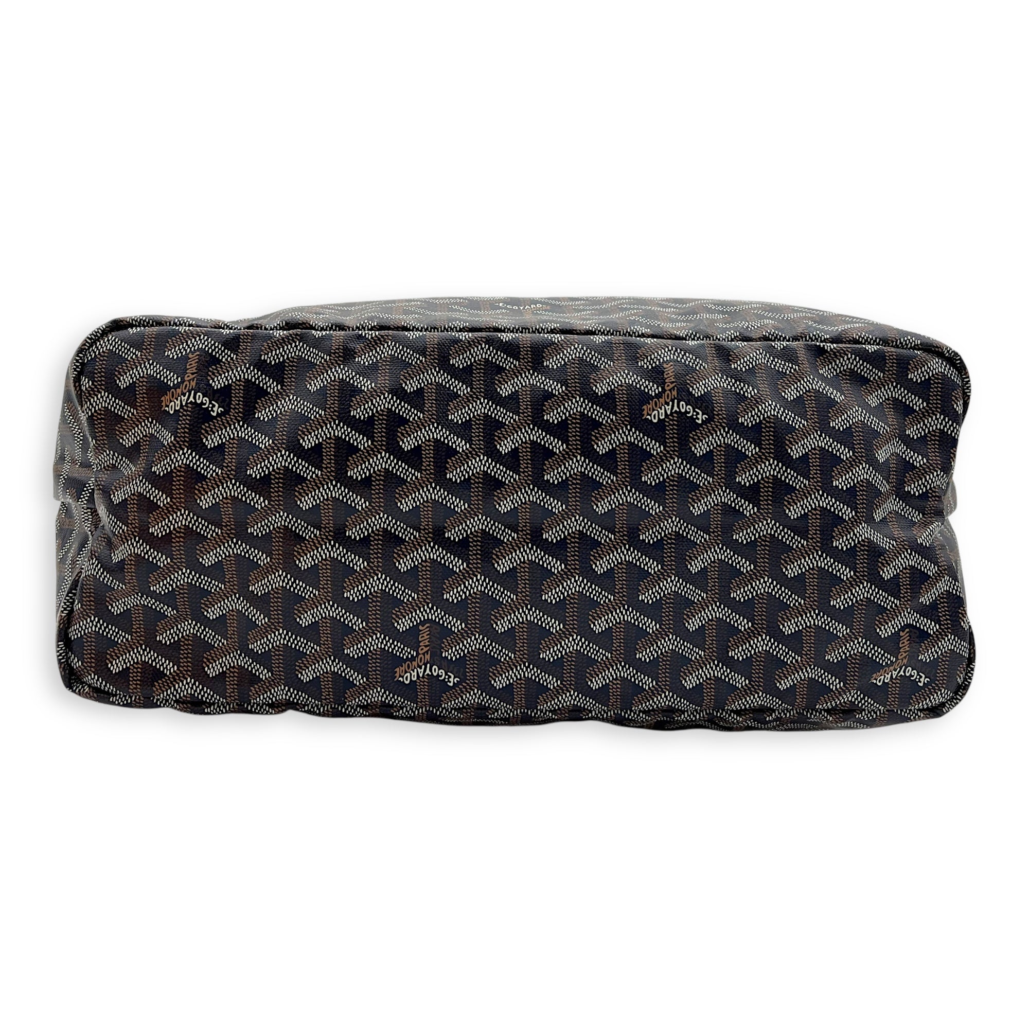 Goyard Saint Louis Tote Bag PM Blue in Coated Canvas, Silver hardware_5
