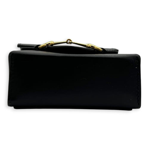 Gucci Horsebit 1955 Crossbody Bag Black in Calfskin, Gold hardware_5
