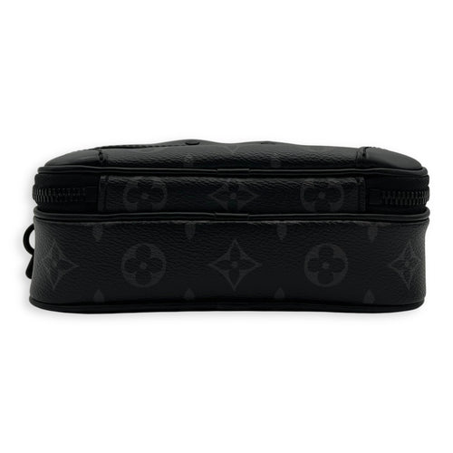 Louis Vuitton Alpha Crossbody Bag Black in Monogram Coated Canvas, Lacquered Metal hardware_5
