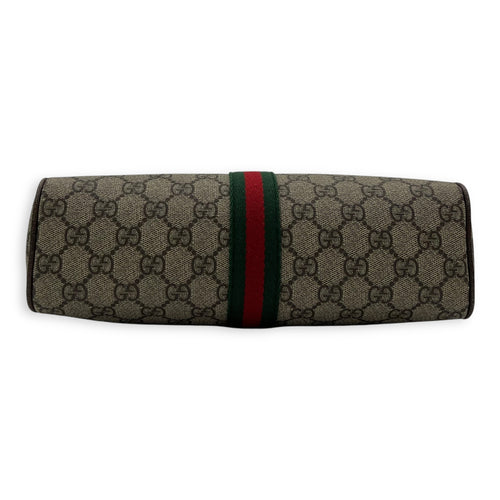 Gucci Ophidia Crossbody Bag Brown in Coated Canvas, Gold hardware_5