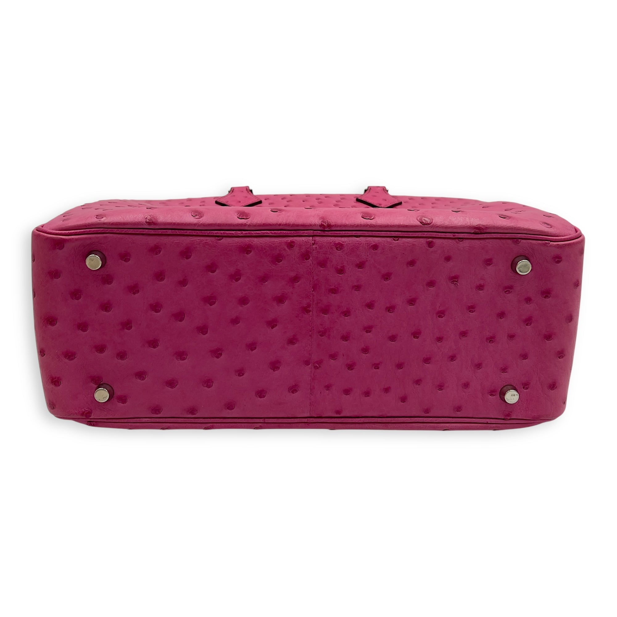 Hermès Plume Pink in Ostrich, Gold hardware_5