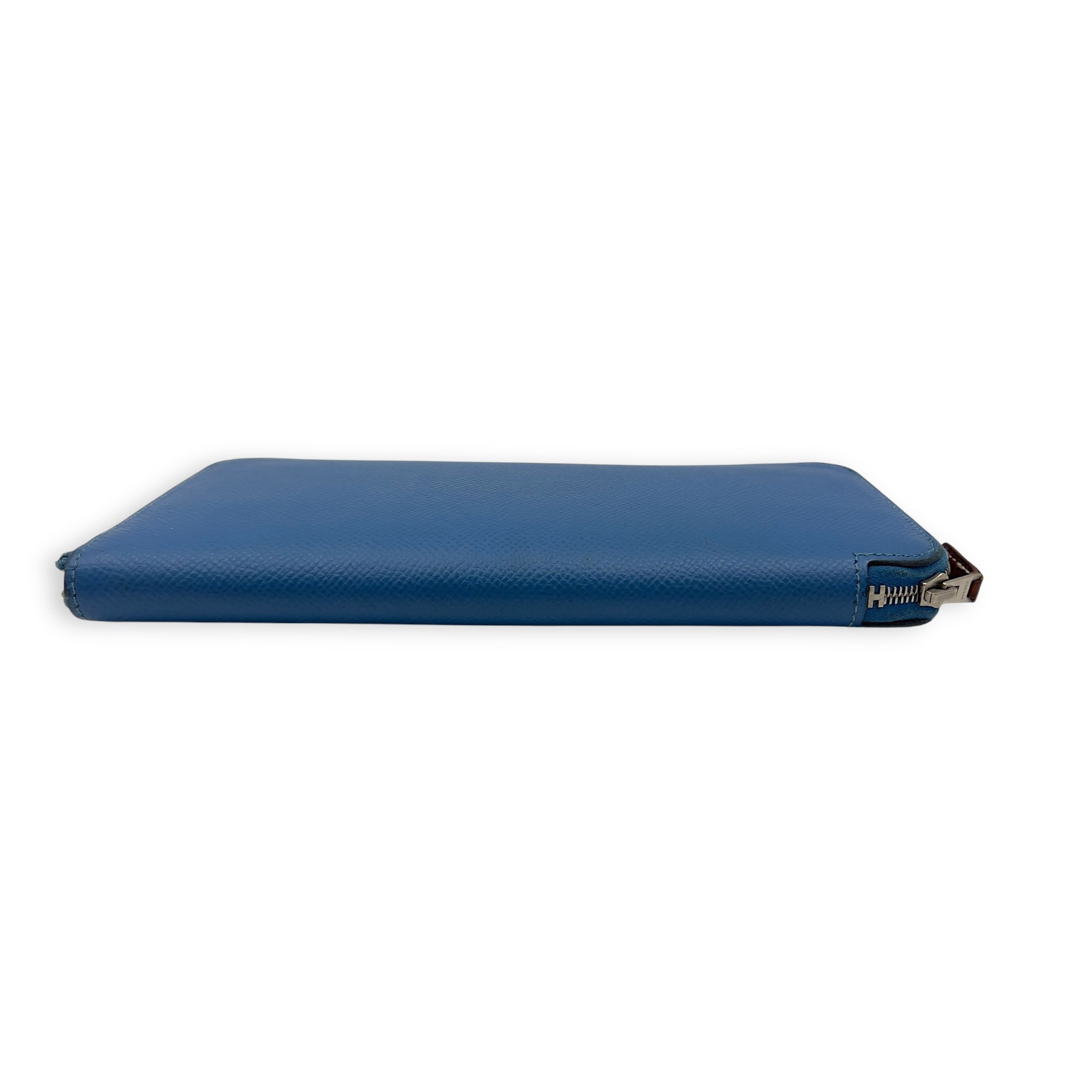 Hermès Silk In Blue in Epsom, Palladium hardware_3