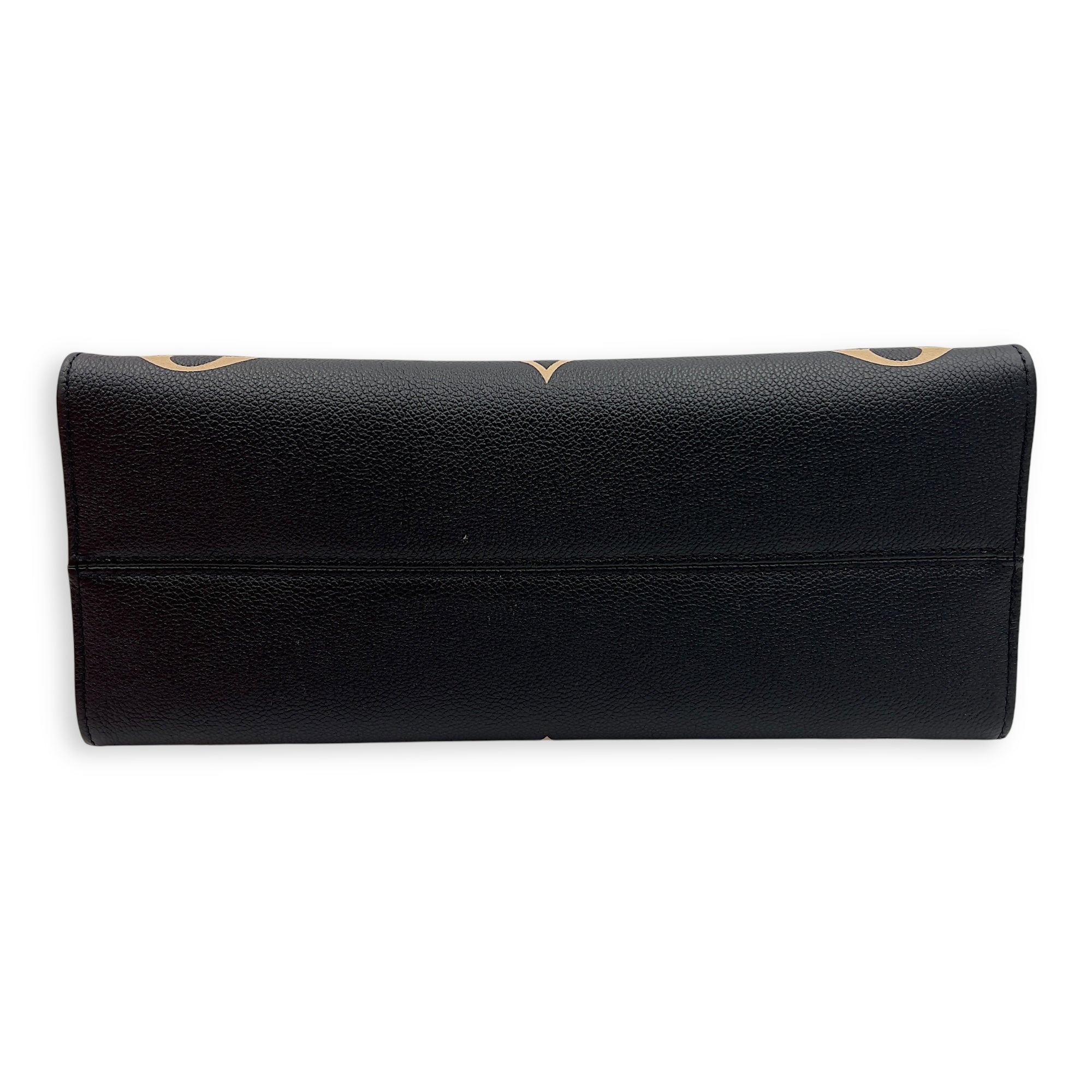 Louis Vuitton OnTheGo MM Black Top Handle Bag in Empreinte Leather, Gold hardware_3