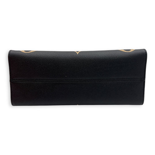Louis Vuitton OnTheGo MM Black Top Handle Bag in Empreinte Leather, Gold hardware_3