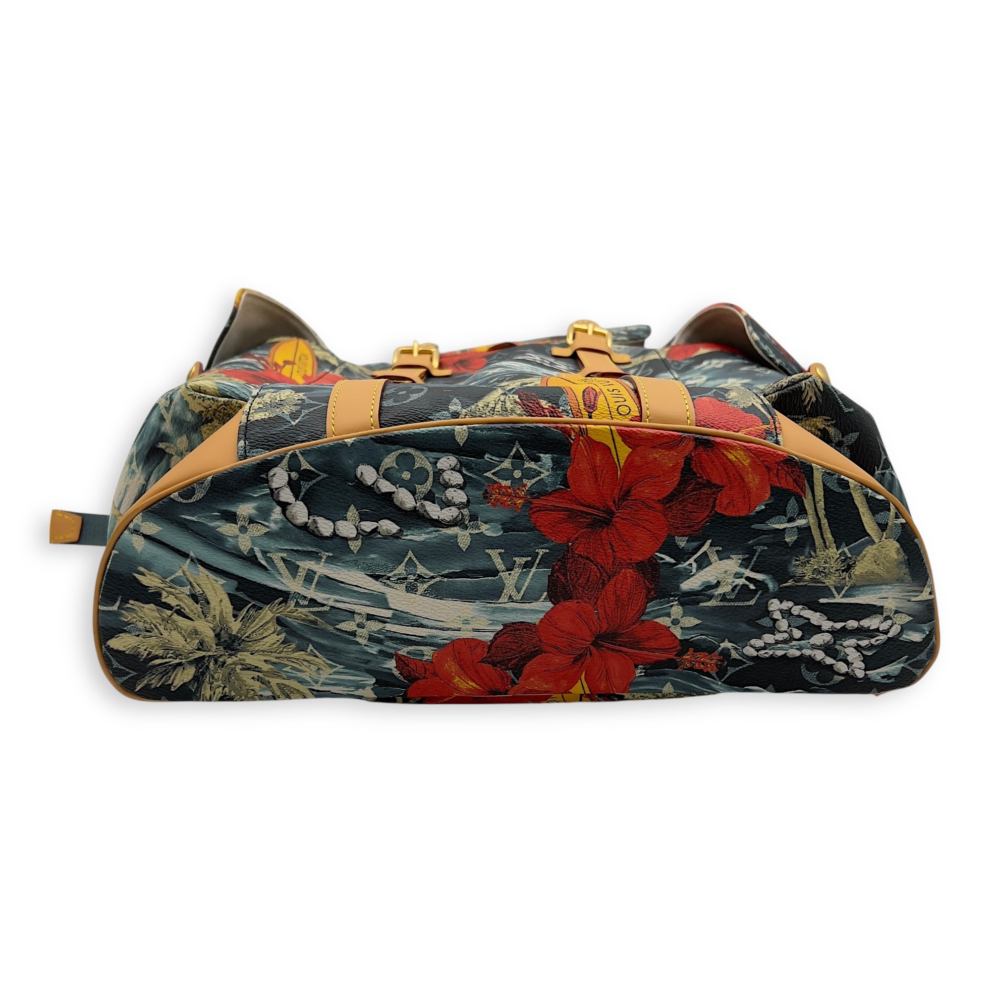 Louis Vuitton Surfing Christopher Backpack Multi-colour in Coated Canvas, Gold hardware_5